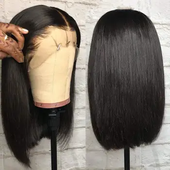 

Avejoice Short Lace Front Human Hair Wig For Women 100% Brazilian Bob Lace Front Wig Pre Plucked with Baby Hair