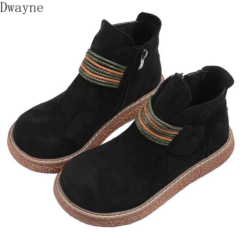

Short tube British wind women's boots Martin boots wild booties mori retro thick bottom bare boots big head shoes women's shoes