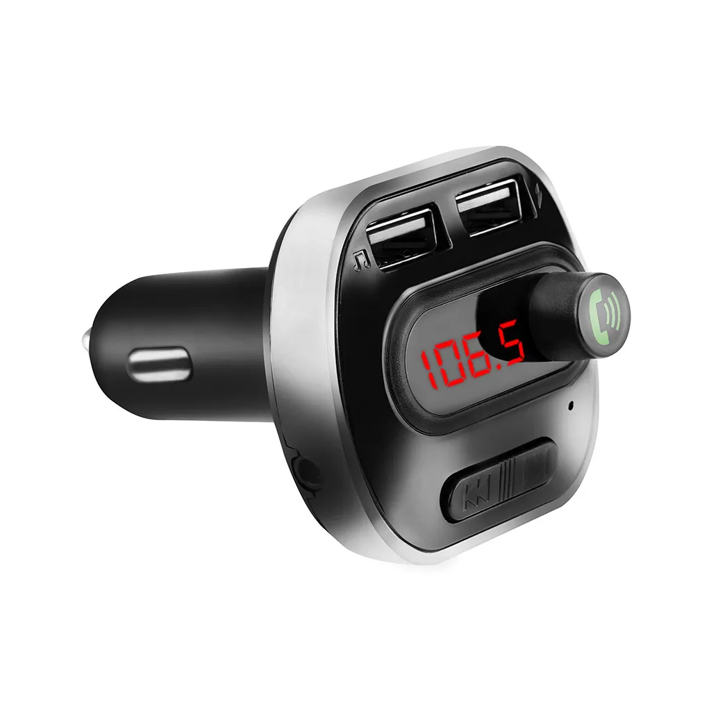 Музыкальный плеер воспроизводитель mp3 Bluetooth fm-передатчик MP3-плееры модулятор громкой связи двойной USB автомобильный комплект Поддержка TF карты U диск