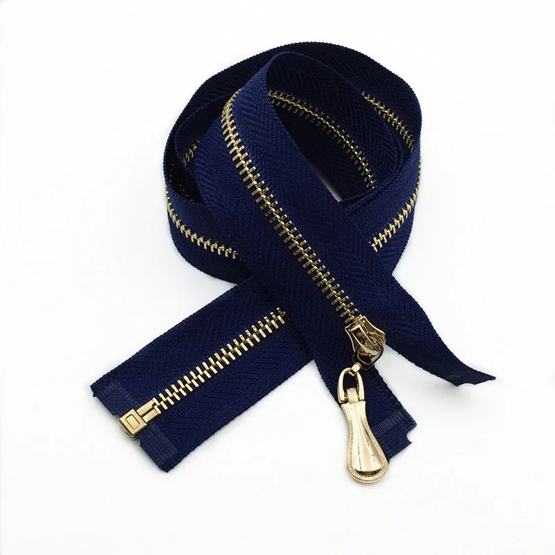 Darkblue 1 шт. Meetee 60 см 3# Металлические молнии открывающийся автоматический замок молния DIY сумки кошелек одежда Декор молния Швейные аксессуары - Цвет: Darkblue