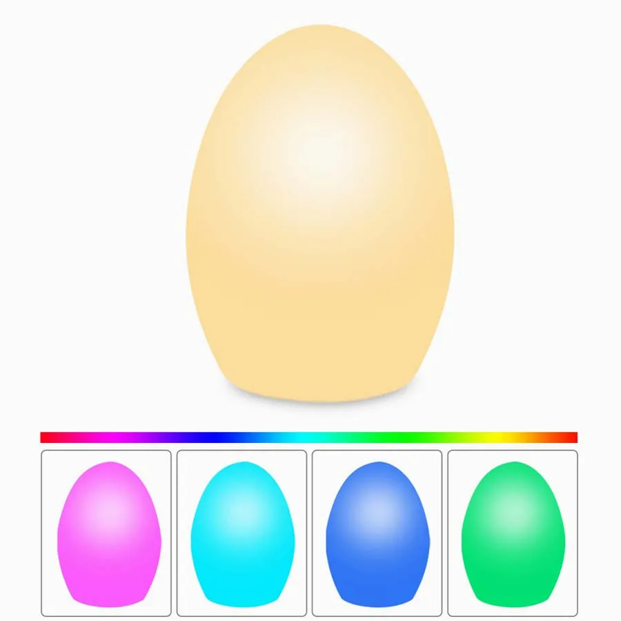 

Egg Night Light Alexa APP Google Home Control Led Table Lamp USB Timmer Colorful Desk Lamp for Living Room Baby Gift