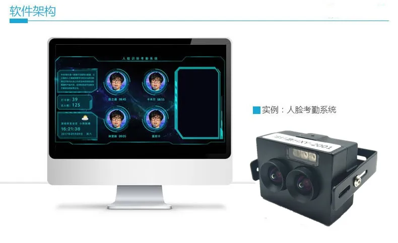 2 миллиона USB бинокулярная камера Модуль распознавания лица живое Обнаружение широкий динамический Инфракрасный ночного видения HD Бесплатный привод