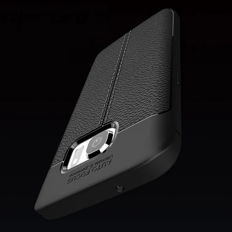 Роскошный кожаный чехол с узором для задней крышки, чехол для samsung galaxy s6 s7 edge plus s 6 7 силиконовый Силиконовый ТПУ чехол для телефона s