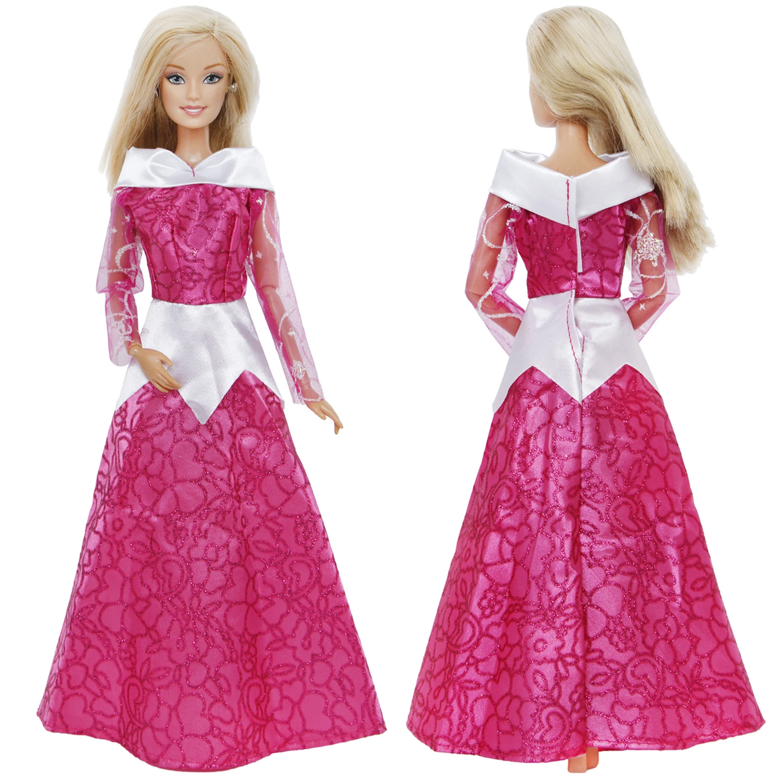 5 Pcs / Lot Fairy Tale Dress Cosplay Princess Gown Skirt Mix Style Clothes 11.5'' Doll Accessories Baby Kids Xmas Toys