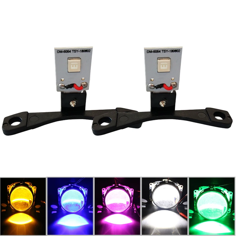 Multicolor LED Devil Eyes for Custom Headlight Retrofit