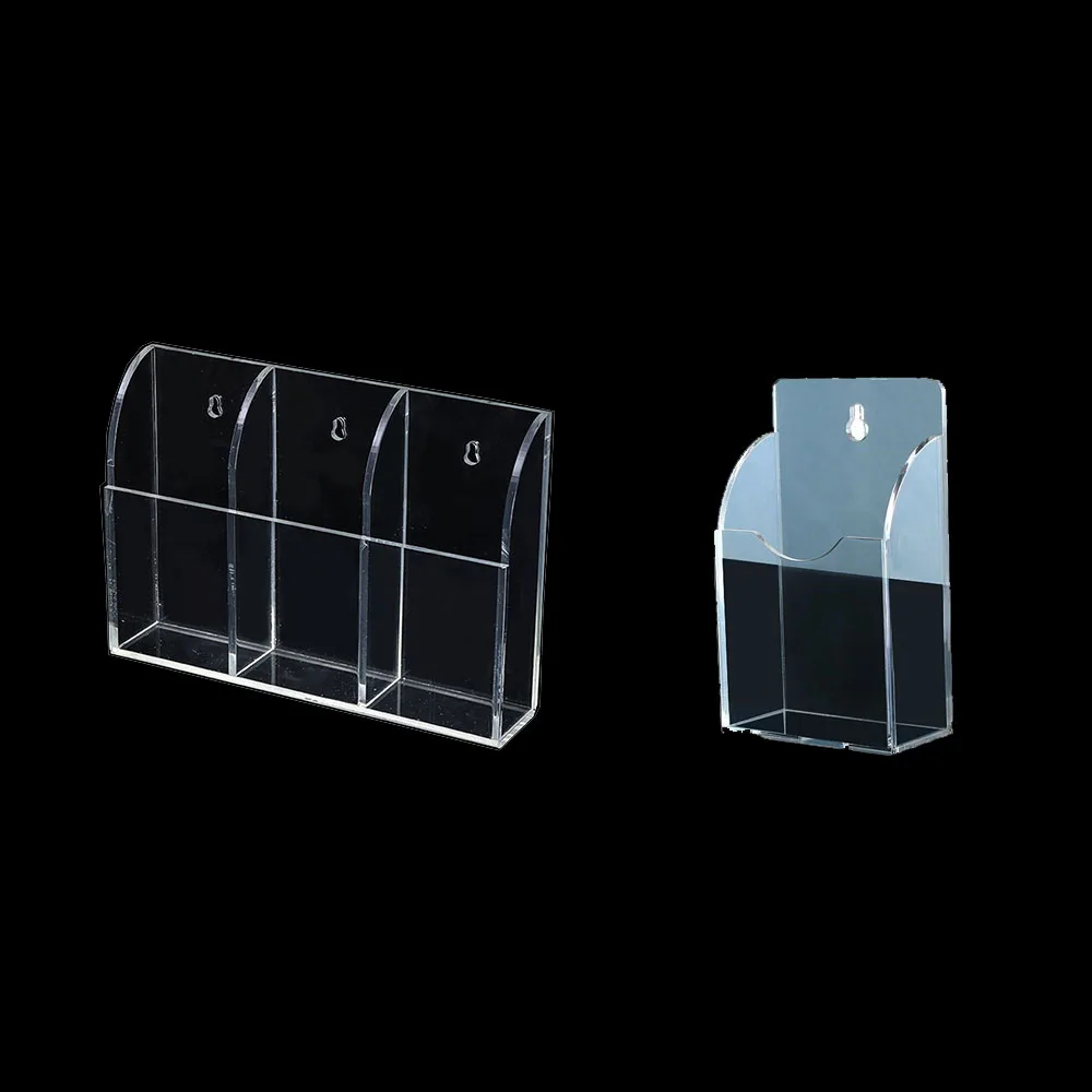 

1/3 Grid Frame Clear Acrylic Remote Control Organizer Storage Box Holder Case Wall mount mobile Phone TV Air Conditioner Holder