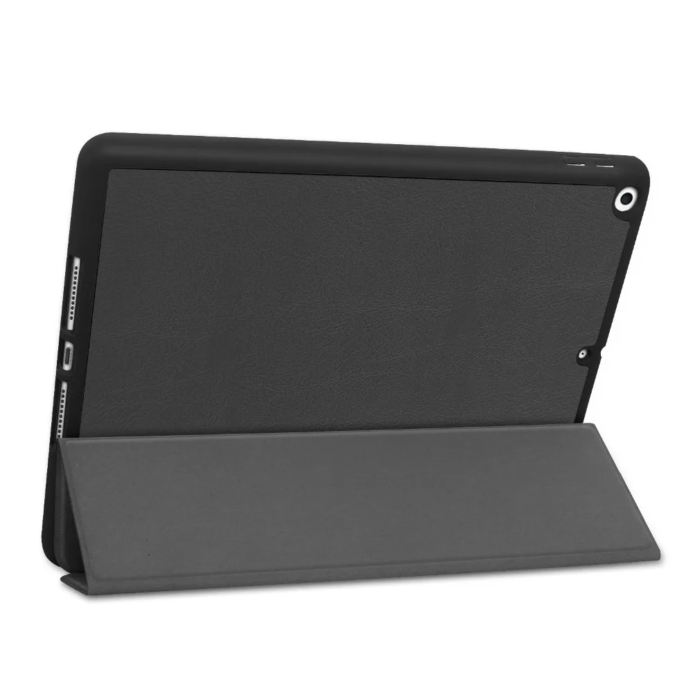 Держатель ручки Флип кожаный чехол для iPad 10,2 '' Smart Wake Sleep Cover для iPad 10,2 дюймов Задняя подставка Capa Fundas+ Stylus
