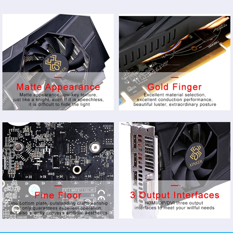 Beste Voor Radeon RX 580 Video Gaming Grafische Kaart GPU 4G GDDR5 256bit PCI Express 3.0 Desktop 2048SP Grafische Kaart voeg Op HDMI Gebruikt