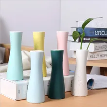Керамическая ваза Макарон маленькая свежая художественная гидропонная декоративная простая настольная ваза орнамент