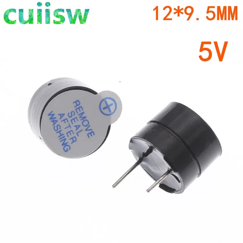 10pcs New Arrival 10pcs 5v Active Buzzer Magnetic Long Continous Beep Tone 12*9.5mm