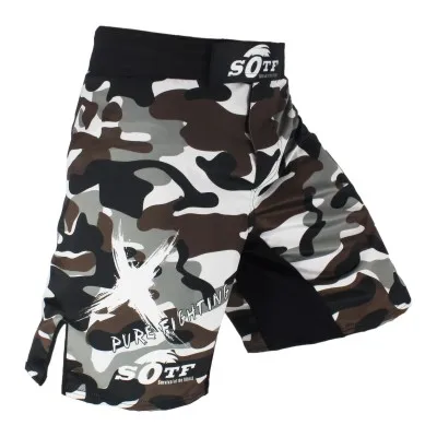 FTEIF ММА дышащие ожесточенные боевые камуфляжные боксерские шорты Тигр Муай Тай ММА шорты для кикбоксинга Санда шорты для тайского бокса дешево - Цвет: SOT4