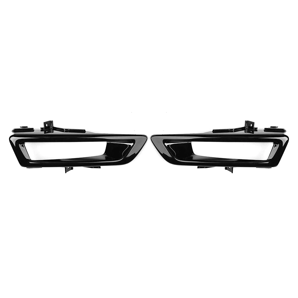 Pair Front Bumper Fog Lamp Trim Bezel Fit For Land Rover Discovery Sport 2015-18