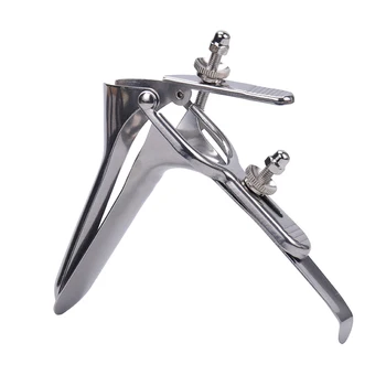 1PC Stainless Steel Expansion Vaginal Voyeuristic Device Vaginal Dilators Colposcope Speculum Anal Sex Products 2