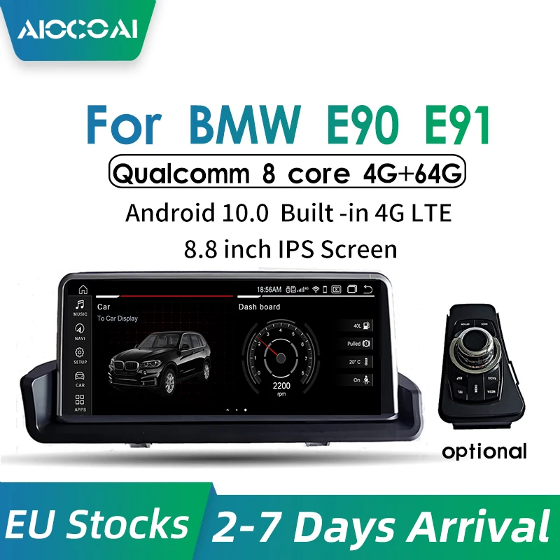 8 &quotAndroid 10 0 Автомобильный GPS навигатор мультимедийный плеер радио для BMW СЕРИИ 3 E90