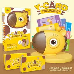 60pcs English Card Reader Speak Learning Children's Enlightenment Toy Giraffe Early Education Story Machine Toys For Children