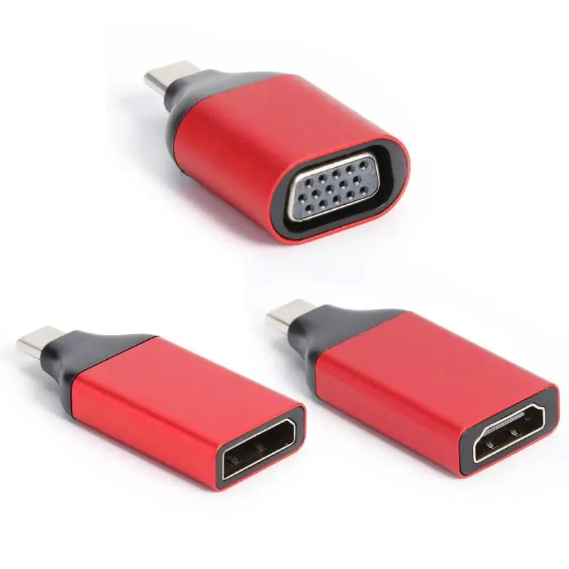 Тип-c до 4K HDMI 1080P VGA 4K DP конвертер Кабель-адаптер для Mac OS/Windows/Linux/Android, подходит для переключателя Mund