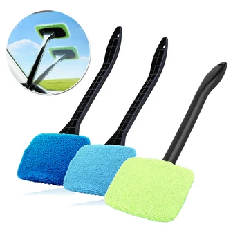 

Windshield Car Auto Wiper Glass Window Cleaner Microfiber Pads Brush Head Kit