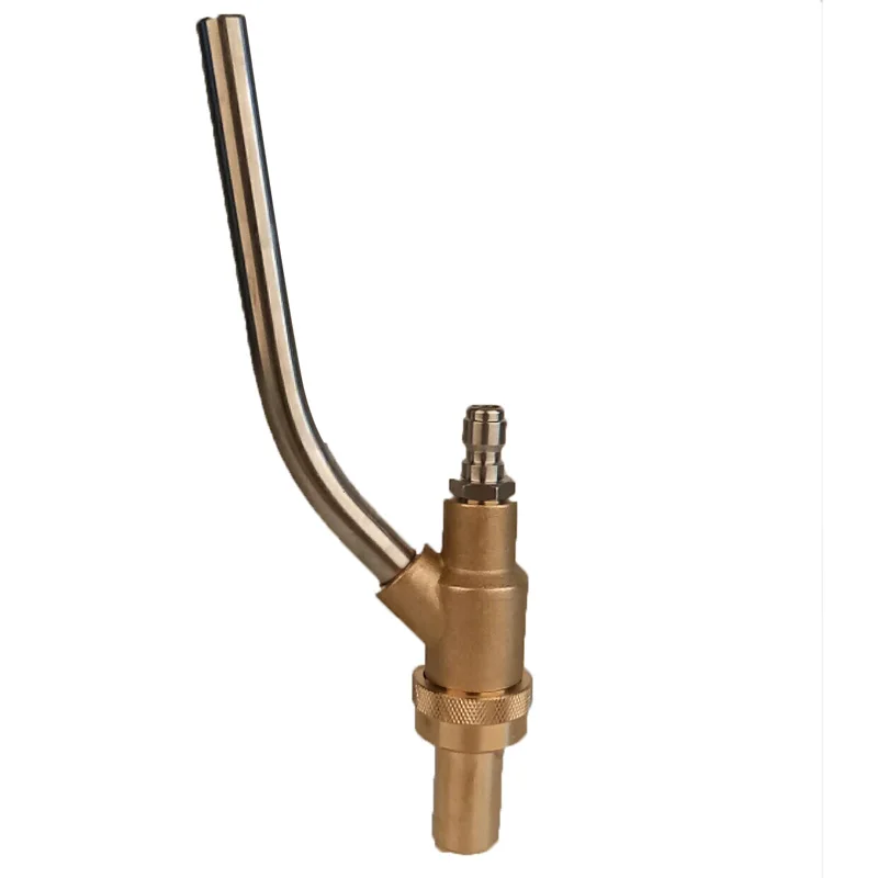 

1pc 21cm Copper Hose Pipe Joint Connector Outdoor Power Equipment Sand Blasting High Pressure Washer Cleaning Spray