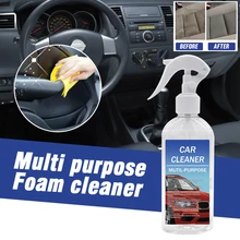 1pc 100ml carro multi-funcional espuma líquido de limpeza de água de uso completo auto interior agente de limpeza casa revestimento anti-dano