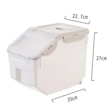 

Pet Food Rice Storage Container 4-6KG Moistureproof Airtight Case for Oatmeal