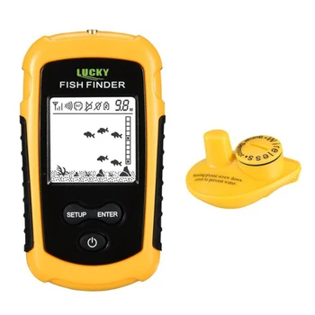 

LUCKY FFCW1108-1& FFW1108-1 Portable echo sounder Sonar Depth Ocean River Wireless Fish Finder