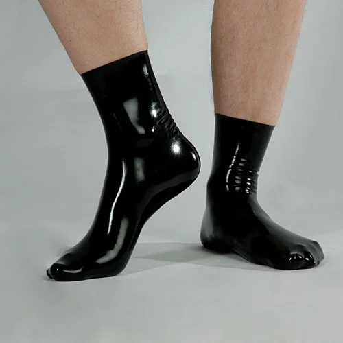 Handmade Latex Fetish Short Socks Ankle Length