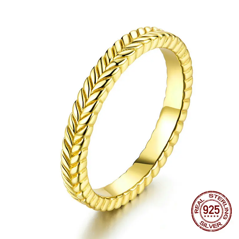 Аутентичное кольцо из стерлингового серебра 925 пробы, круглое Золотое кольцо для женщин на свадьбу, подарок на день Святого Валентина, ювелирные изделия для девочек