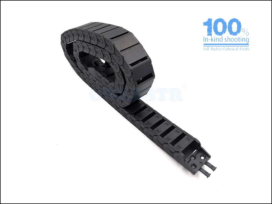 1 Meter 15x30mm Drag Chain Wire Carrier Cable Semi Closed Open Inside Conveyor Towline For CNC Router Machine Tools Freeshipping 14