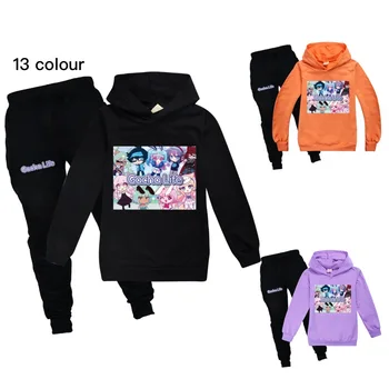 

2020 Fashion Casual Wear Boys Sweater + Casual Trousers Set Cotton Kids Clothing Gacha Life Girl Halloween Outfit Boys Hooded