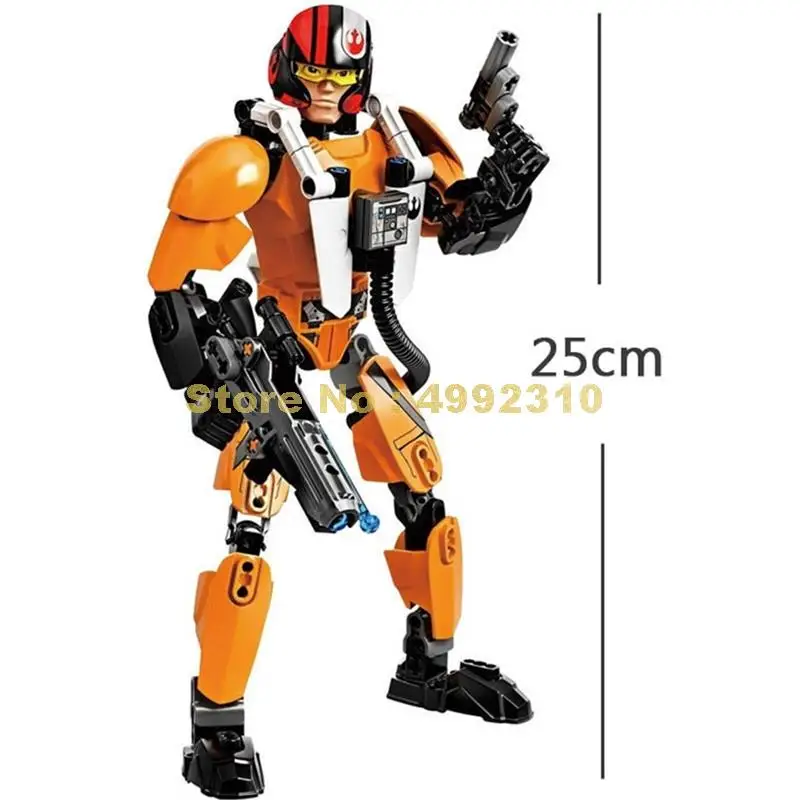 606 1 101 шт Звездные войны 7 phasma rey poe dameron finn 75115 строительные блоки кирпичи