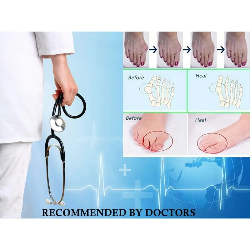 Corrector, Toe Separator,Bunion Relief Protectors New Material Gel Hammer Toe Straightener,Toe Spacers, Toe Stretchers,for Men a