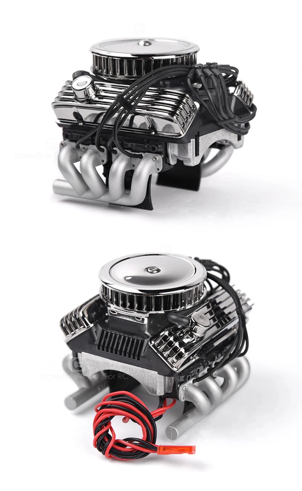 1 шт. F82 V8 имитирующий Радиатор Вентилятор охлаждения электродвигатель двигателя для 1:10 Масштаб RC автомобиль осевой SCX10 90046 TRX4 Redcat GEN8