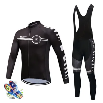 

Pro team Cycling Jersey 2020 Clothes Spring men's long sleeve suit Breathable outdoor riding bike MTB ciclismo clothing set