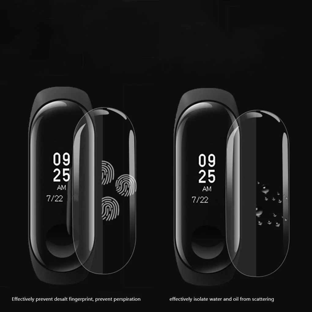 Замена для Xiaomi Mi Band 3/4 защита экрана ТПУ полное покрытие браслет пленка Защитные