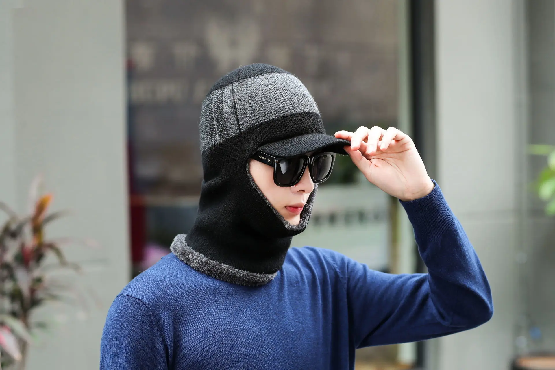 Зимние шапки для мужчин Skullies Beanie шапка зимняя шапка мужской женский шерстяной шарф шапка s Набор Балаклава маска Knitted шапка вязаная шапка
