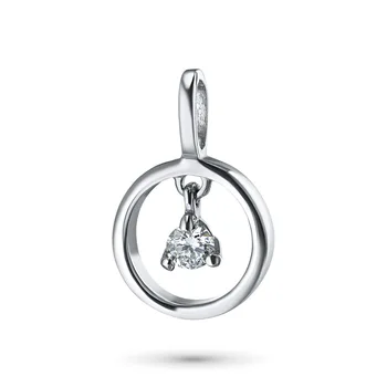 

Silver Pendant with diamond э06п051709