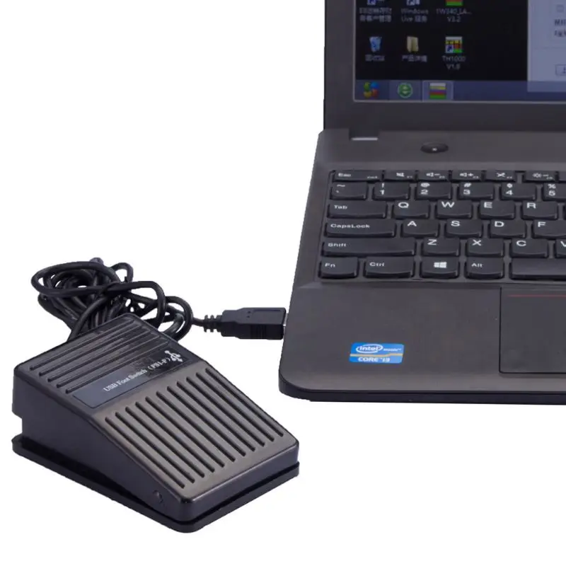 Пластиковый USB одноножной Переключатель педали управления Pre-Progr ключ для клавиатуры мыши ПК