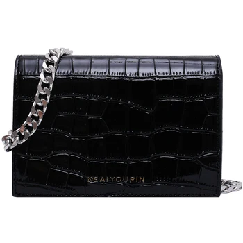 

Senior Sense Handbag 2019 New Wave Korean Version of Wild Stone Pattern Texture Messenger Fashion Chain Bag louis brand