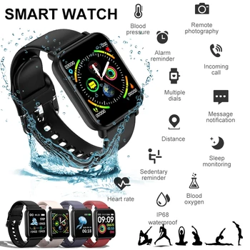 

R16 1.3" Smart Watch IP68 Waterproof Heart Rate Tracker Fitness Bracelet Wristband Watch Sports Pedometer Fitness