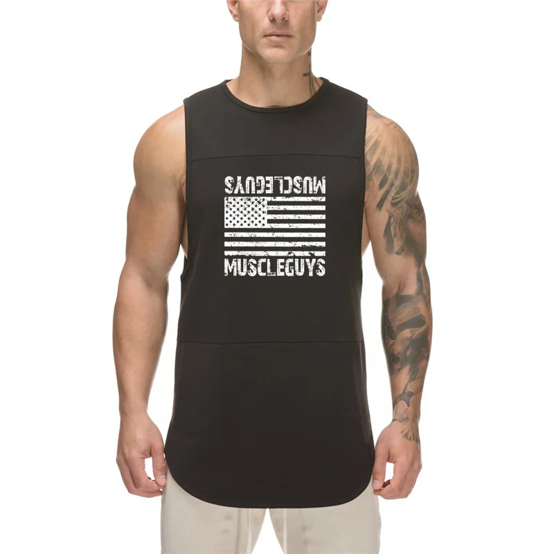 Muscleguys одежда модные сетчатые рубашки без рукавов для спортзала Стрингер майка для мужчин фитнес мужская фуфайка для бодибилдинга тренировочный жилет для мужчин
