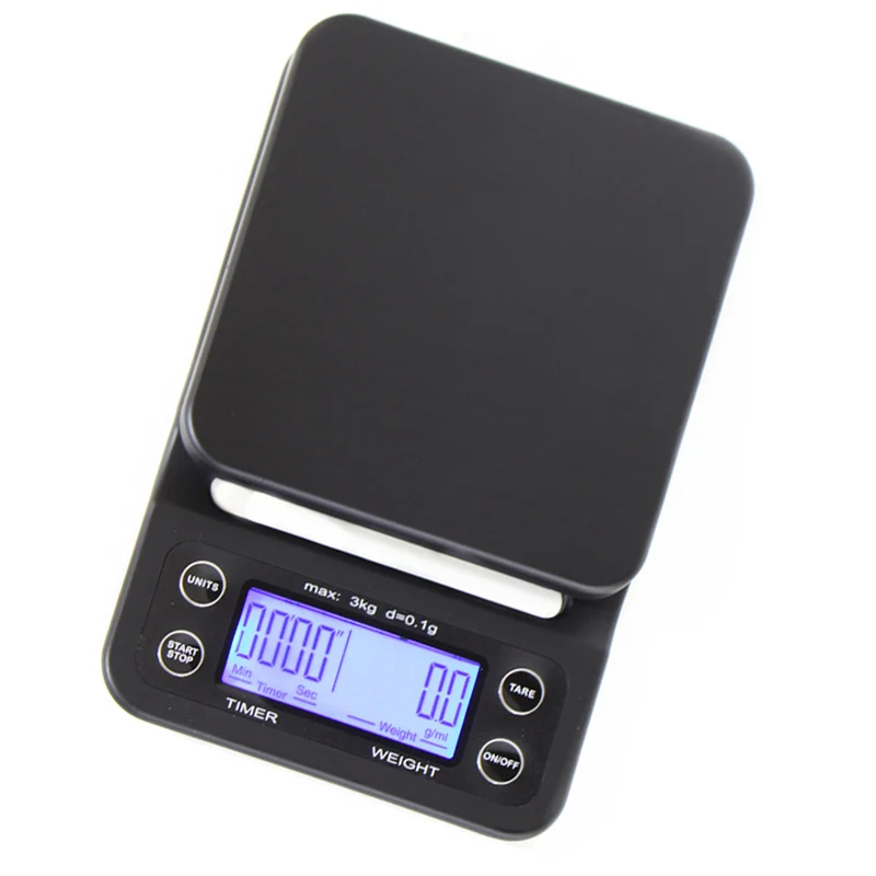 

Coffee Scale with Timer High Precision Digital Kitchen Food Weighing for Baking