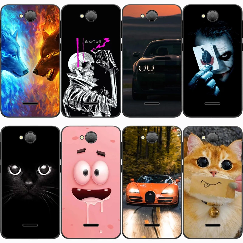 For BQ 4501G FOX EASY Case Rose Wolf Cute Patterned Cover Soft Silicon Phone for Fox Easy Top Quality | Мобильные телефоны и