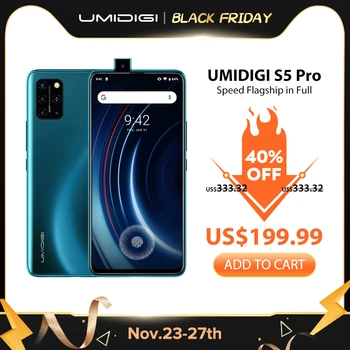 متوفر في المخزون UMIDIGI S5 Pro Helio G90T معالج للألعاب 6GB 256GB الهاتف الذكي FHD + AMOLED في الشاشة بصمة المنبثقة كاميرا صورة شخصية 1