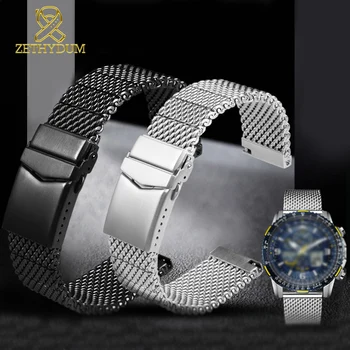 

High quality Milan mesh stainless steel bracelet for b-reitling i-wc C-itizen S-eiko Watch strap mens luxury 22mm watchband