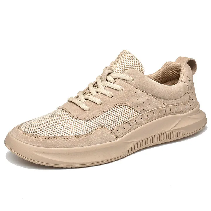 Mesh shoes Модные мужские кроссовки из натуральной кожи; повседневная обувь для мужчин; удобная летняя обувь; Мужская обувь; коллекция года; сезон весна-осень - Цвет: Mesh shoes