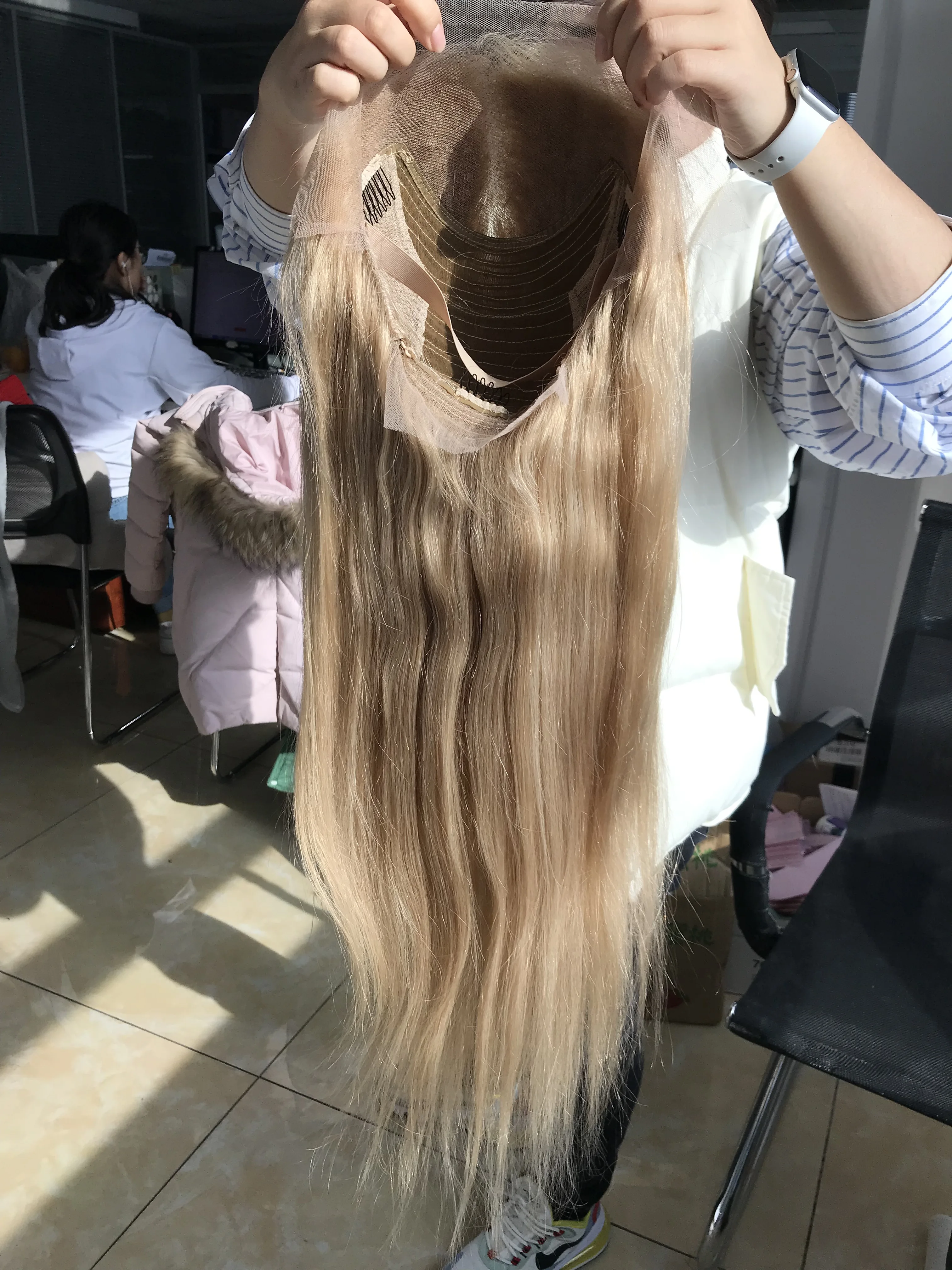 QueenKing волосы на фронте парик на шнурке 150% плотность медовый блонд пепельный#12 цвет парики европейские волосы Remy на ночь