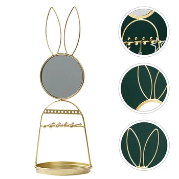 

1pc Jewelry Display Rack Standing Mirror for Bedroom Jewelry Woman Makeup