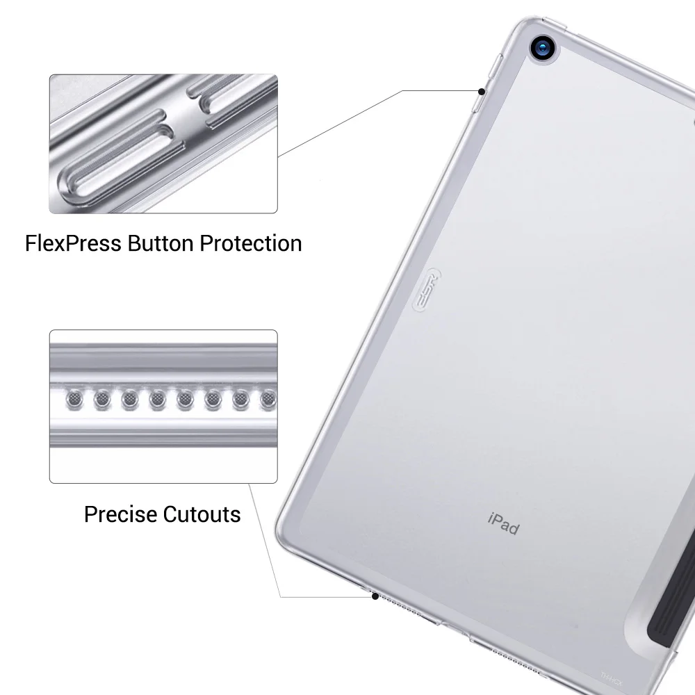 Чехол ESR для iPad Mini 5 2019 прозрачный жесткий чехол идеально сочетается с Умной