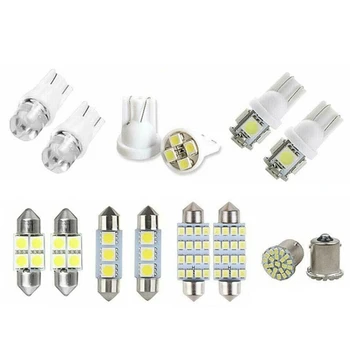 

14 Assorted LED Car Interior Inside Light e Trunk Map License Plate Lamp Bulb