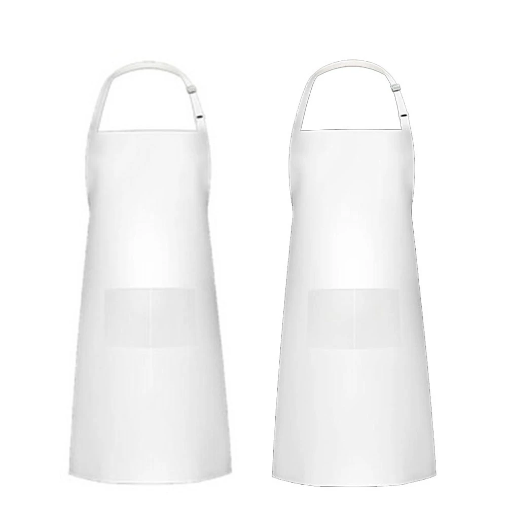 2pcs Adjustable Bib Apron Waterproof Oil-proof Kitchen Chef Cooking Women Men 2pcs Adjustable Bib Apron Waterproof Oil-proof Kitchen Chef Cooking Women Men